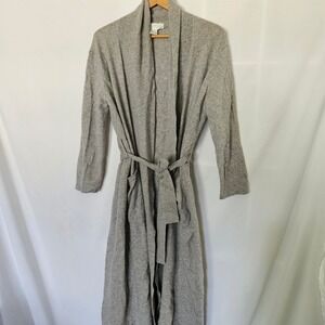 Arlotta Cashmere Wool Shawl Collar Duster Robe with Belt sz Xs/S